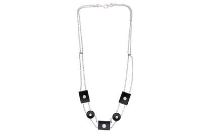 Collana con diamanti ed onici - Asta Preziosi Collana con diamanti ed onici - Asta Preziosi