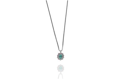 DD Gioielli, collana con smeraldo e diamanti - Asta Preziosi DD Gioielli, collana con smeraldo e diamanti - Asta Preziosi