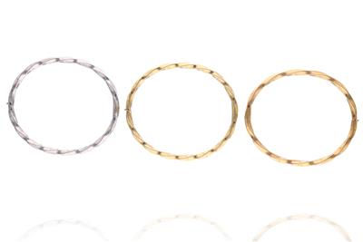 Tre bracciali in oro - Asta Preziosi Tre bracciali in oro - Asta Preziosi