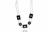 Collana con diamanti ed onici - Asta Preziosi Collana con diamanti ed onici - Asta Preziosi
