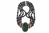 Collana con pietre, diamanti e coralli - Asta Preziosi Collana con pietre, diamanti e coralli - Asta Preziosi
