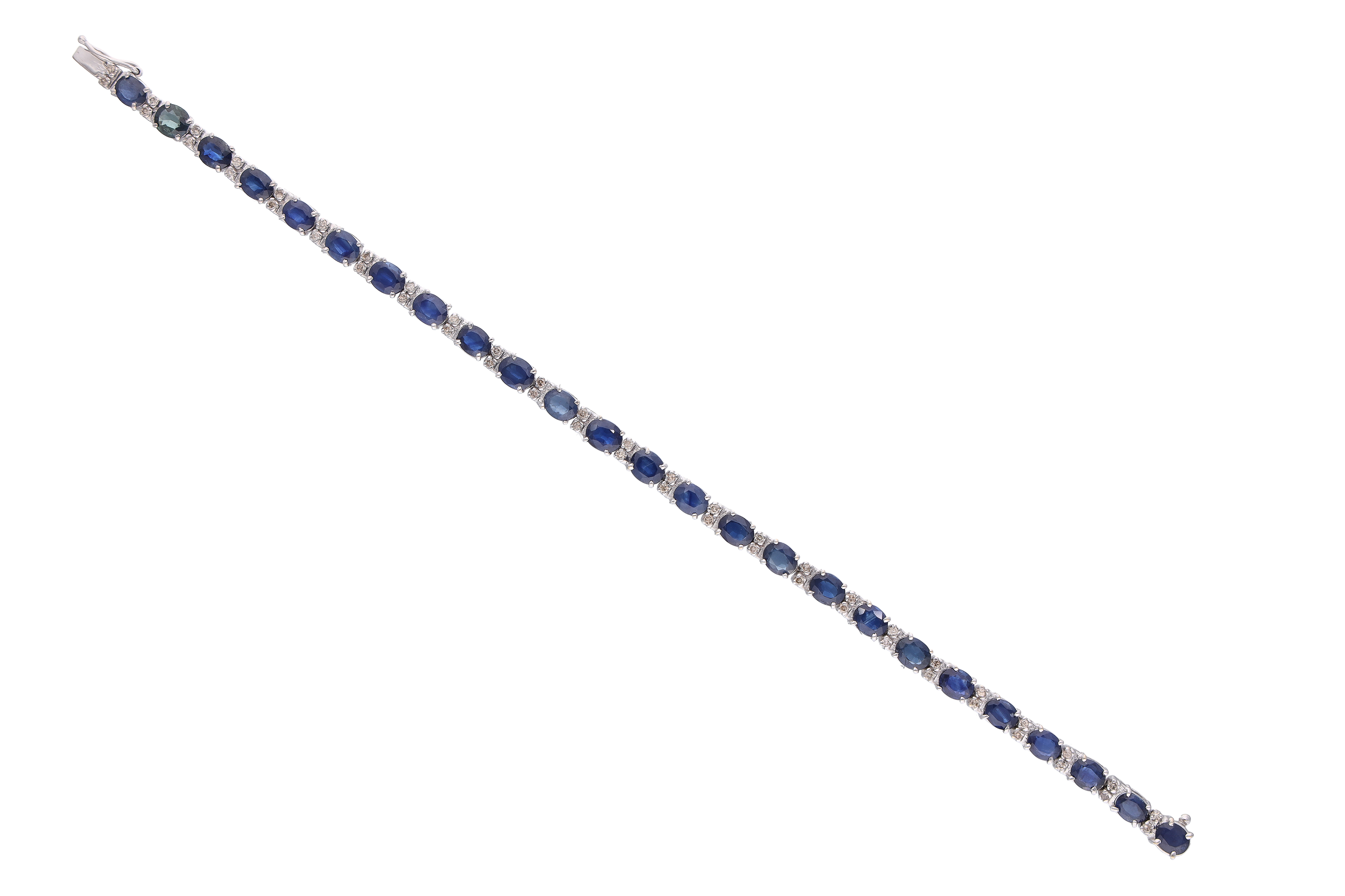 Bracciale con diamanti, zaffiri e pietre - Asta Preziosi