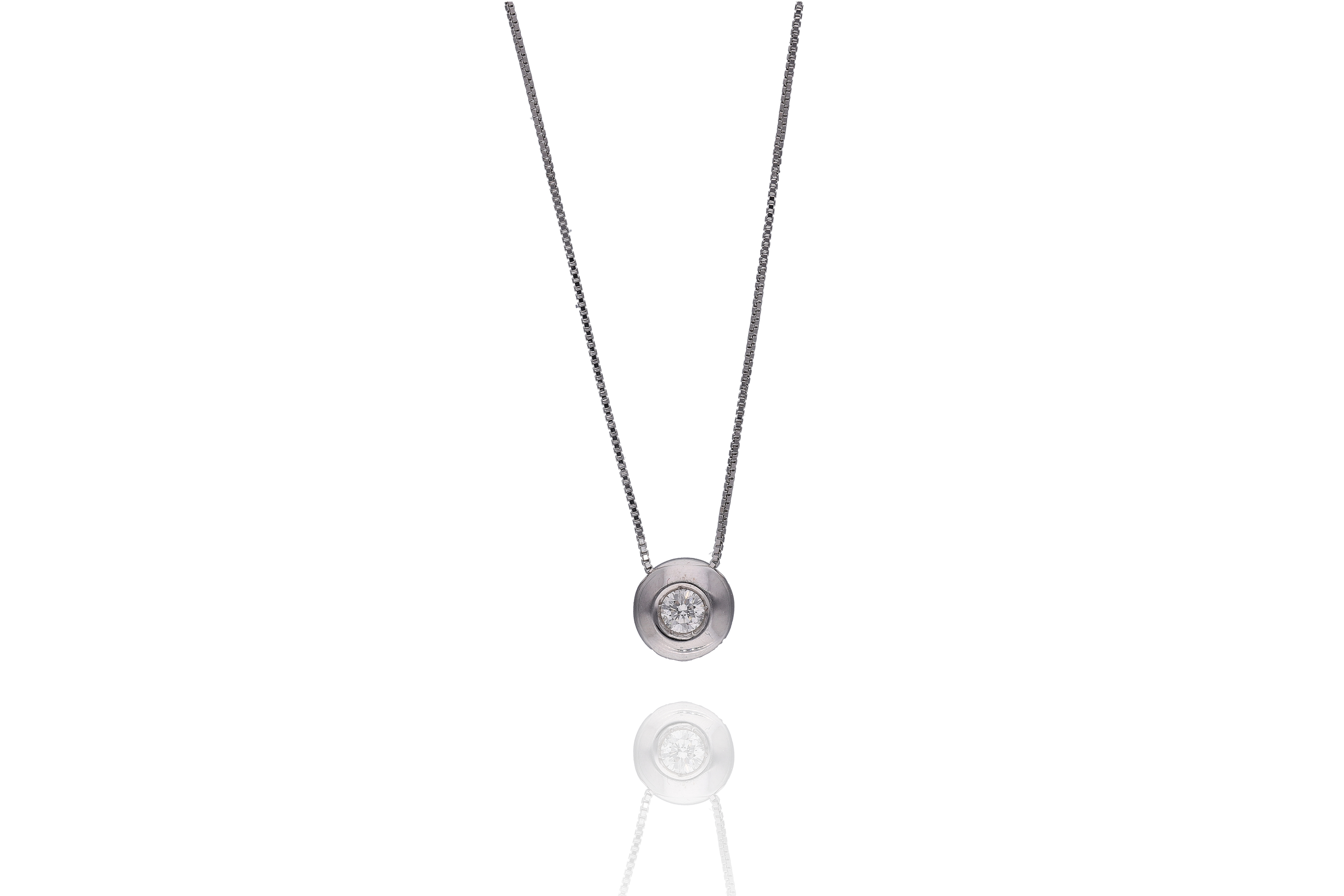 Collana con diamante - Asta Preziosi
