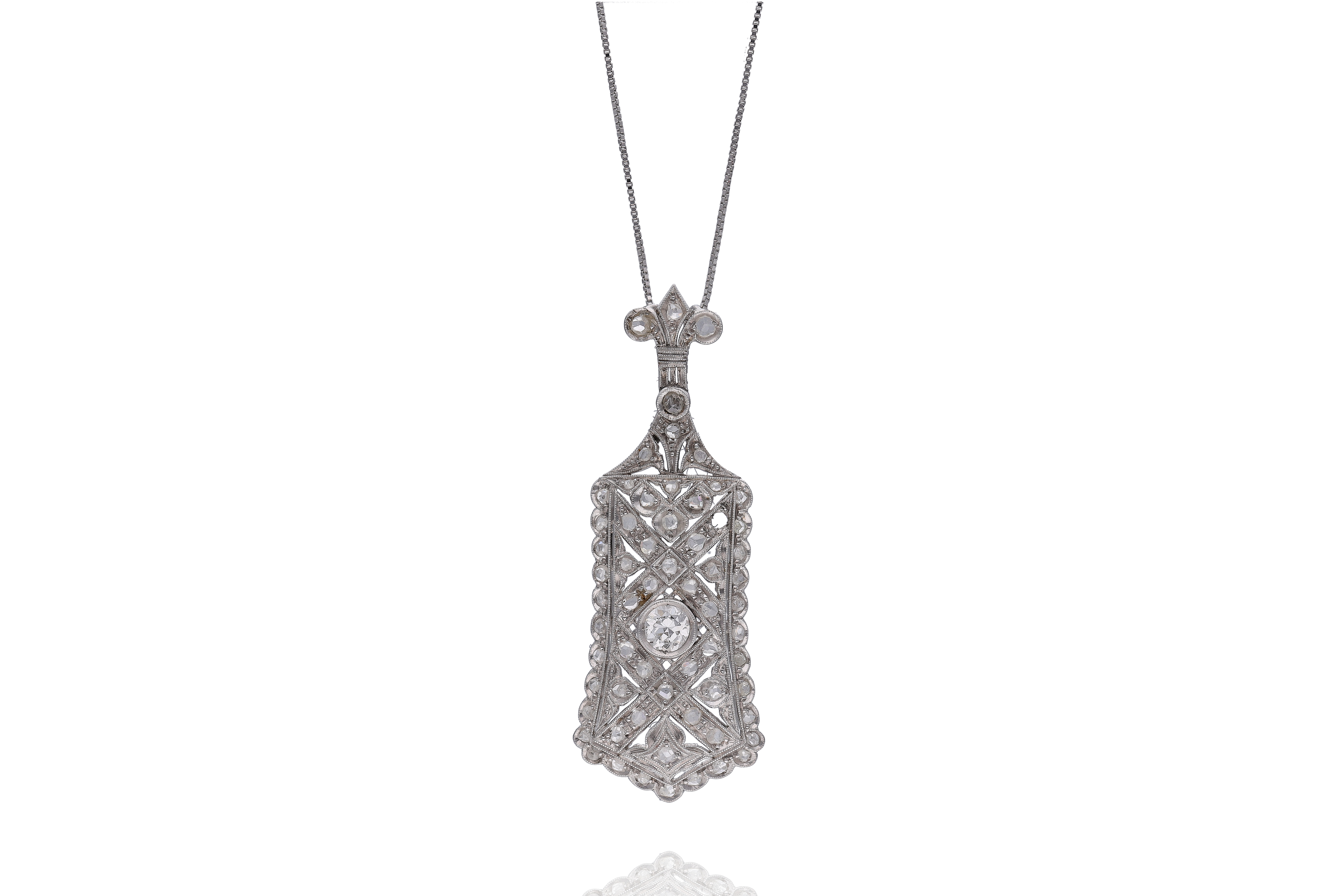 Collana e pendente con diamanti - Asta Preziosi