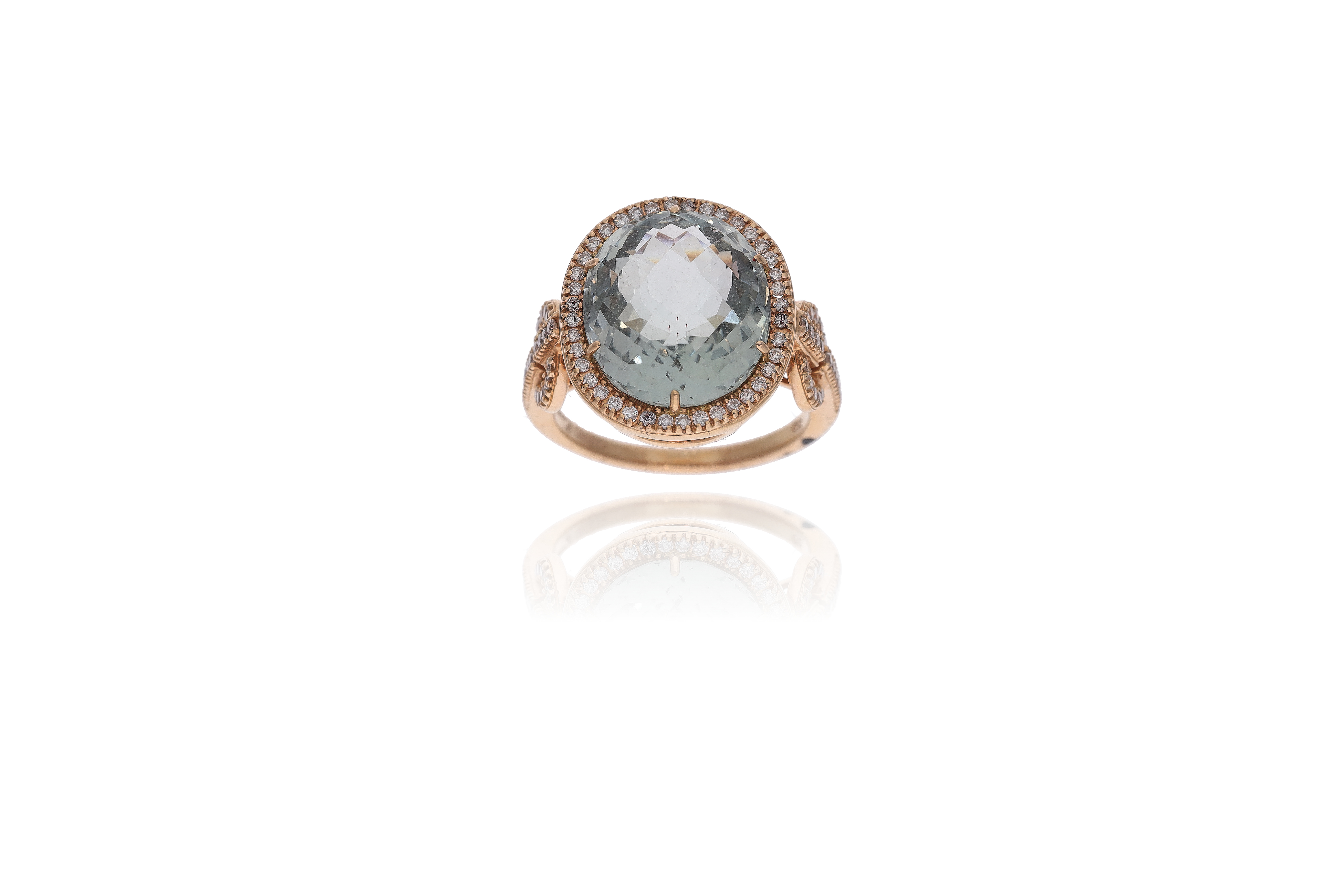 Zoccai, Anello con diamanti e quarzo - Asta Preziosi