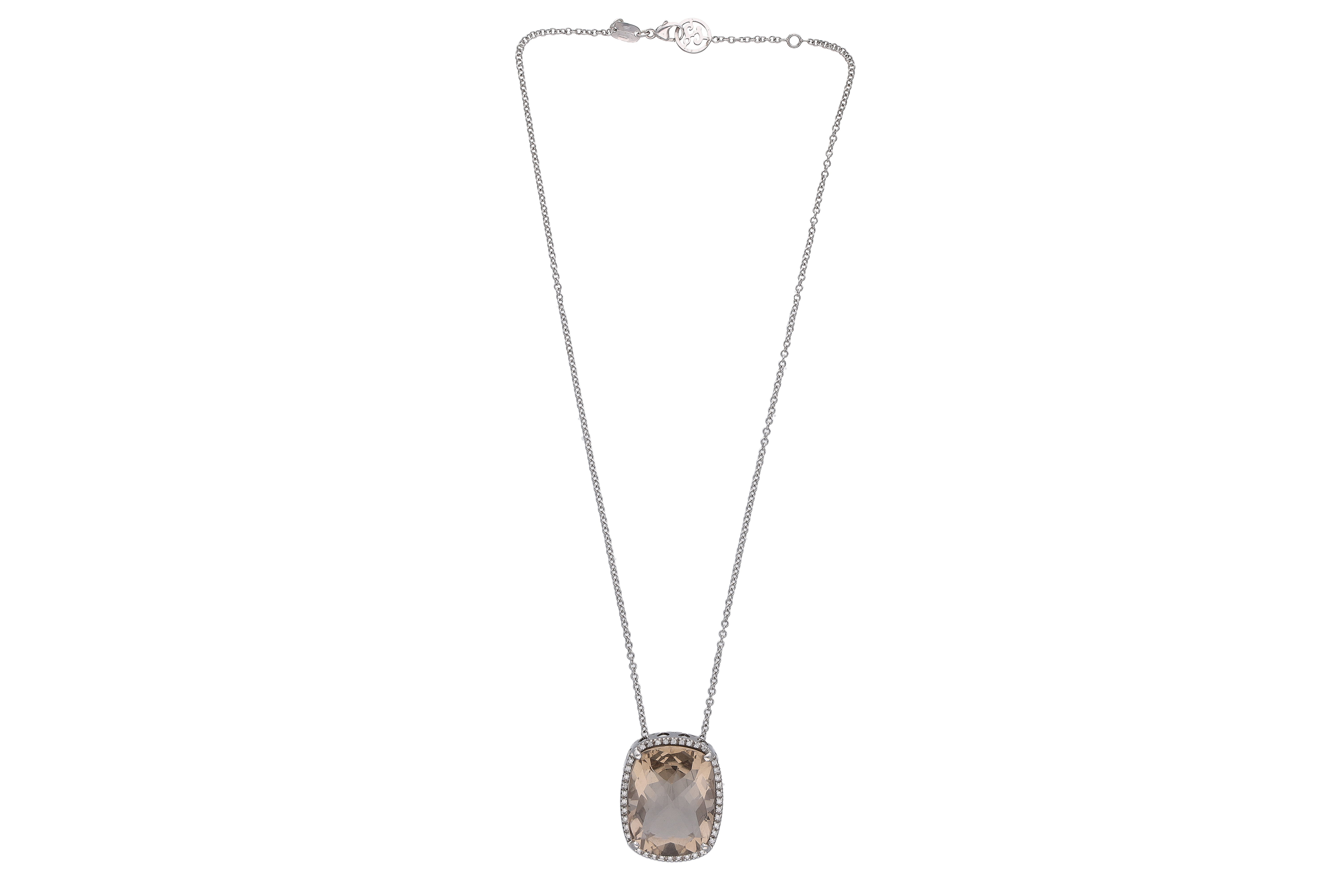 Zoccai, Collana con quarzo e diamanti - Asta Preziosi