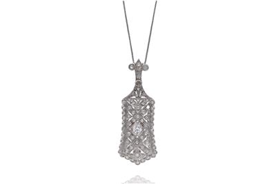 Collana e pendente con diamanti - Asta Preziosi Collana e pendente con diamanti - Asta Preziosi