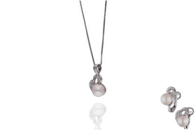 Parure con diamanti e perle - Asta Preziosi
