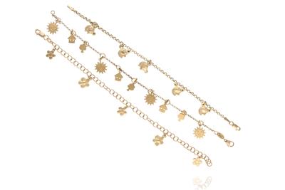 Tre bracciali in oro - Asta Preziosi Tre bracciali in oro - Asta Preziosi