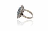 Anello con acquamarina e diamanti - Asta Preziosi Anello con acquamarina e diamanti - Asta Preziosi