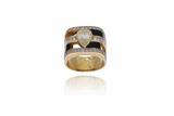 Anello con diamanti e onice - Asta Preziosi Anello con diamanti e onice - Asta Preziosi
