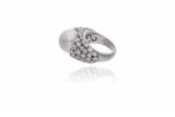 Anello con diamanti e perla Mari del Sud - Asta Preziosi Anello con diamanti e perla Mari del Sud - Asta Preziosi