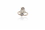 Anello con perla coltivata e diamanti - Asta Preziosi Anello con perla coltivata e diamanti - Asta Preziosi