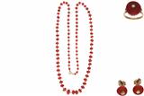 Parure composta da collana, bracciale, anello e paio di orecchini con coralli, - Asta Preziosi Parure composta da collana, bracciale, anello e paio di orecchini con coralli, - Asta Preziosi
