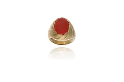 Anello con corallo - Asta Preziosi