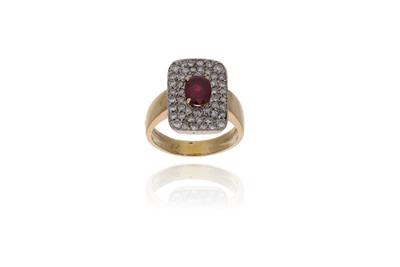Anello con diamanti e rubino - Asta Preziosi Anello con diamanti e rubino - Asta Preziosi