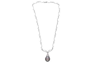 Collana con perla e diamanti - Asta Preziosi Collana con perla e diamanti - Asta Preziosi