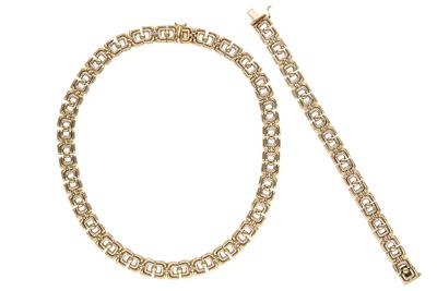 Parure, collana e bracciale in oro - Asta Preziosi Parure, collana e bracciale in oro - Asta Preziosi