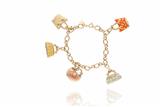 Bracciale con 5 charms parti smaltate - Asta Preziosi Bracciale con 5 charms parti smaltate - Asta Preziosi