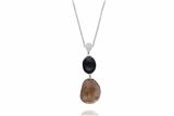 Collana con quarzo, onice e diamanti - Asta Preziosi Collana con quarzo, onice e diamanti - Asta Preziosi