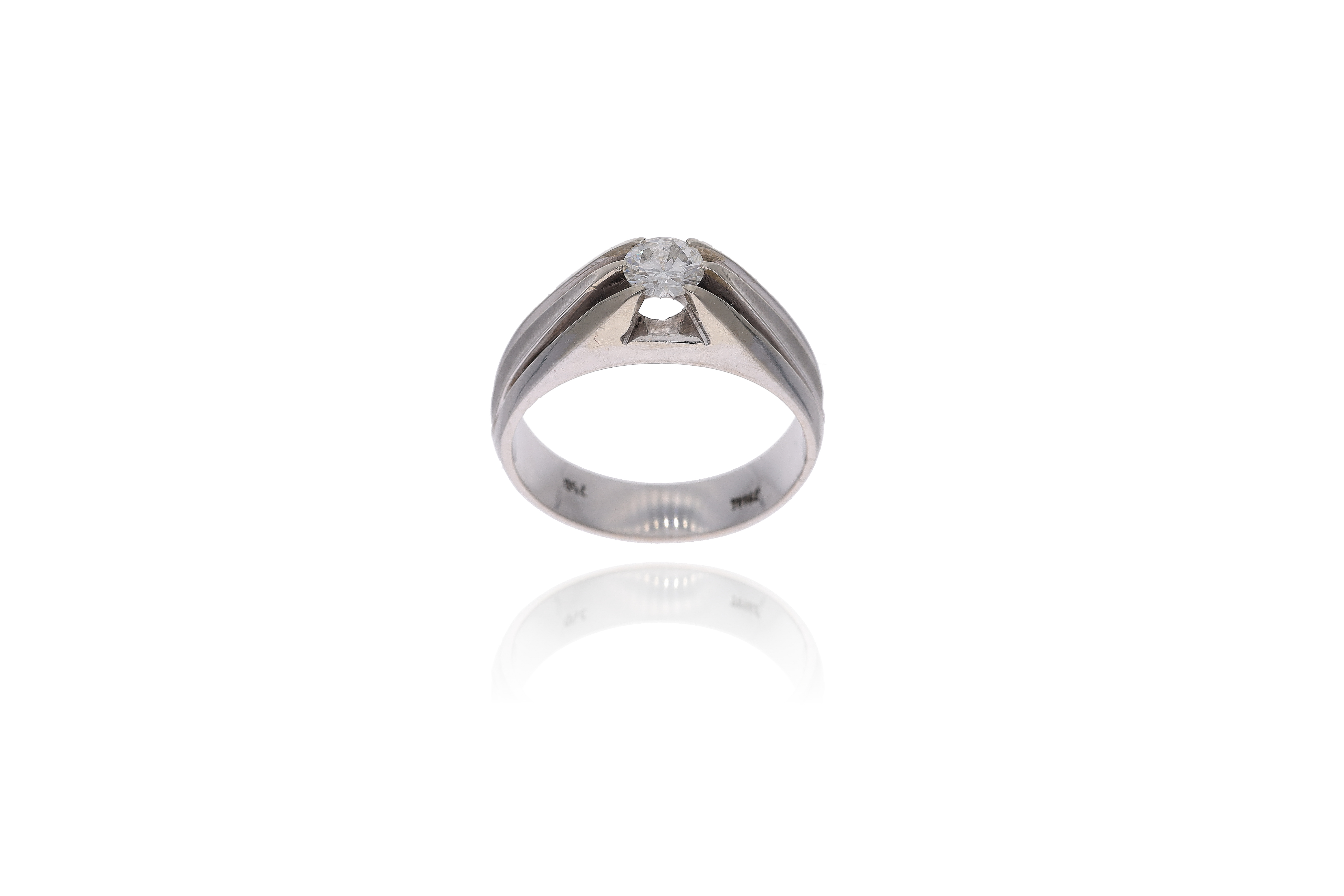 Anello con diamante - Asta Preziosi
