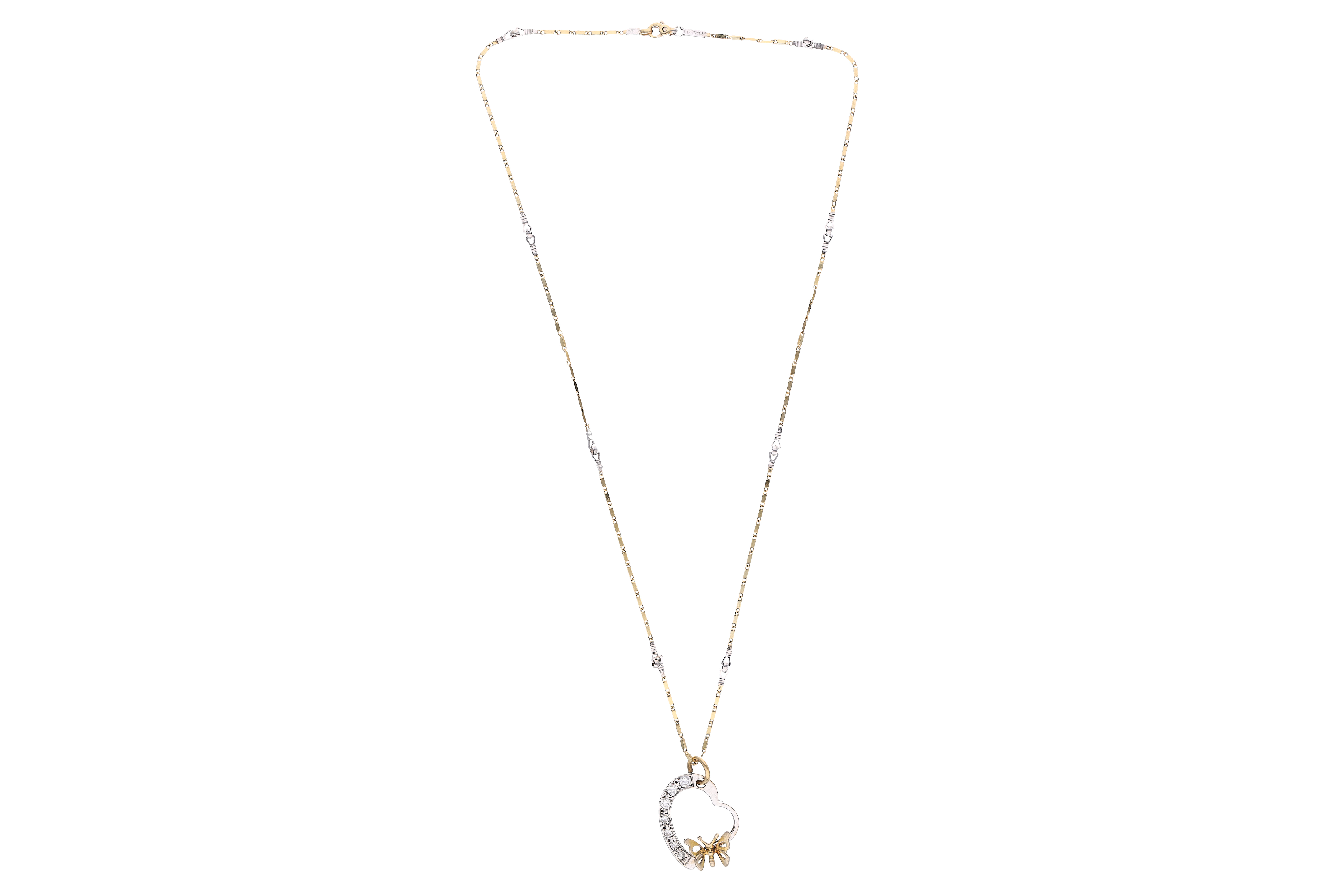 Collana e ciondolo con diamanti e pietra - Asta Preziosi