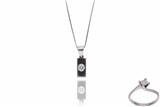 Anello collana e ciondolo con diamanti - Asta Preziosi Anello collana e ciondolo con diamanti - Asta Preziosi