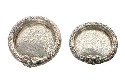 Coppia di svuota tasche in argento - Asta Preziosi