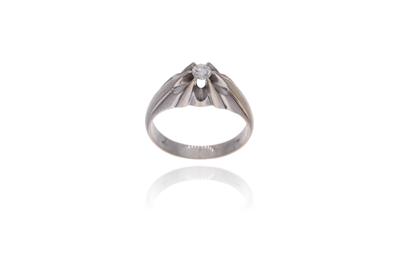 Anello con diamante - Asta Preziosi