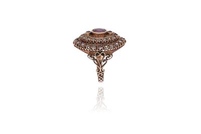 Anello con diamanti e rubino - Asta Preziosi