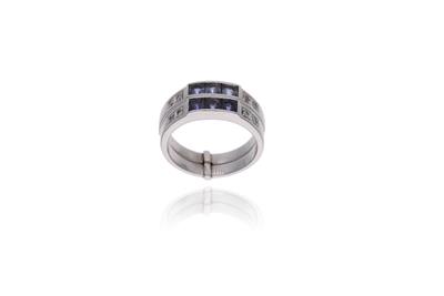 Anello con diamanti, zaffiri e zaffiri viola - Asta Preziosi Anello con diamanti, zaffiri e zaffiri viola - Asta Preziosi