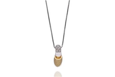 Collana e ciondolo con diamanti - Asta Preziosi Collana e ciondolo con diamanti - Asta Preziosi