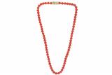 Anello con corallo e collana di coralli - Asta Preziosi
