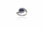 Anello con diamanti e zaffiro - Asta Preziosi Anello con diamanti e zaffiro - Asta Preziosi