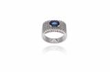Anello con zaffiro e diamanti - Asta Preziosi Anello con zaffiro e diamanti - Asta Preziosi