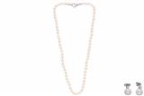 Parure collana e orecchini con perle e diamanti - Asta Preziosi Parure collana e orecchini con perle e diamanti - Asta Preziosi