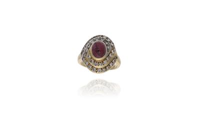 Anello con rubino e diamanti - Asta Preziosi