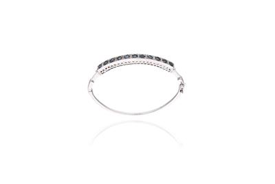 Bracciale con diamanti e zaffiri - 