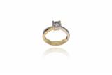 Anello con diamante - 