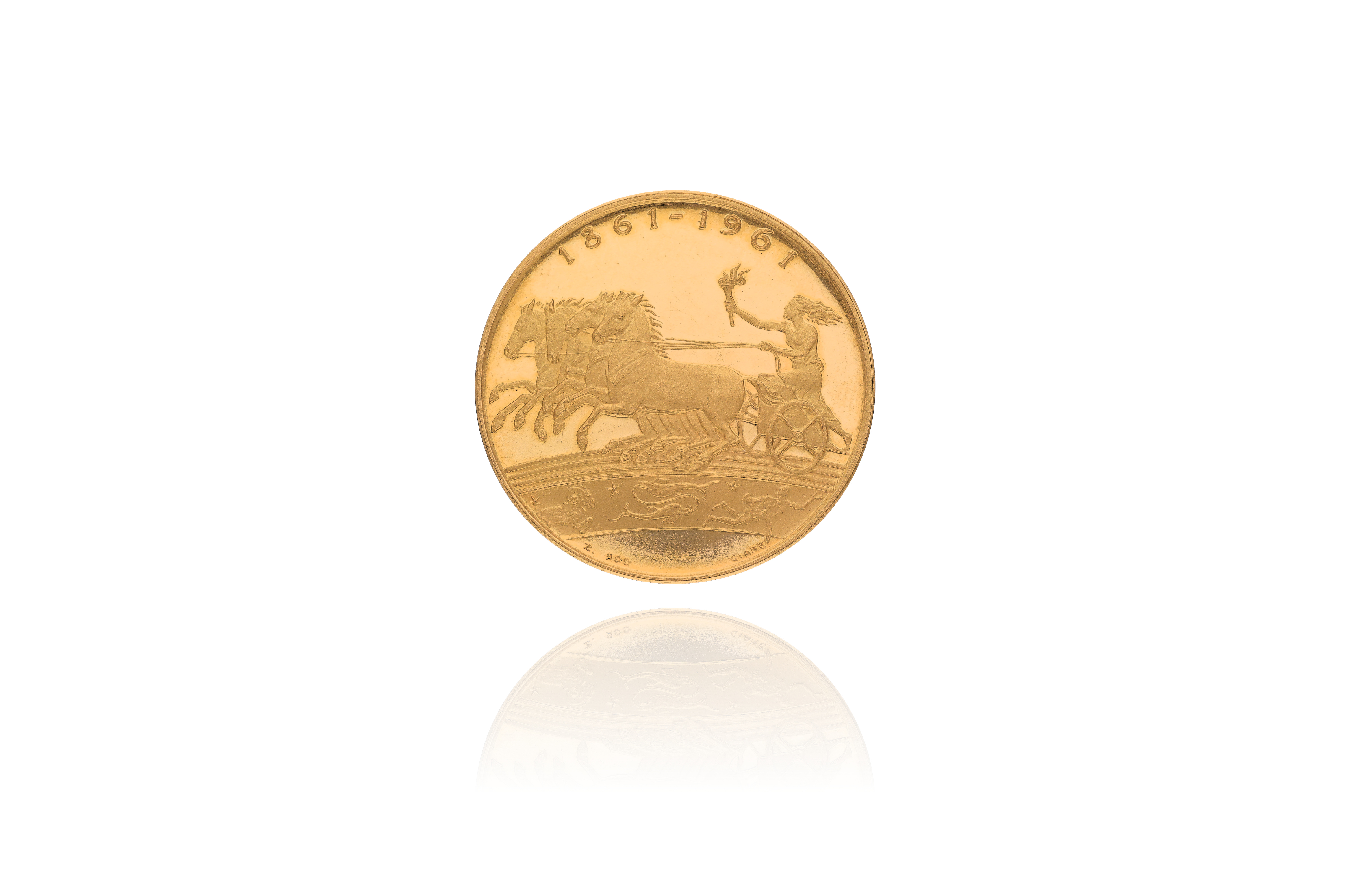Medaglia Centenario unita' d'Italia - Asta Speciale - Oro da investimento