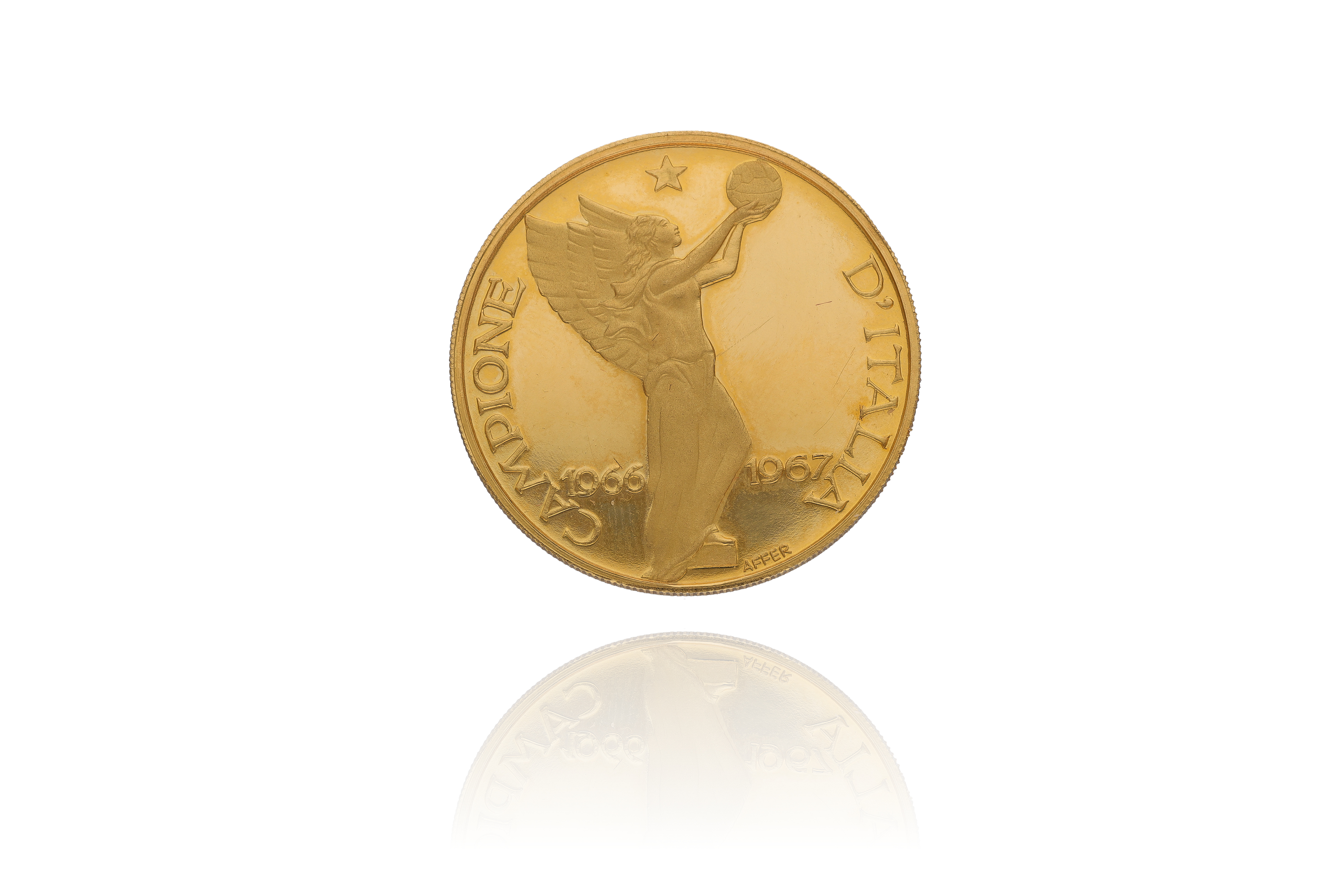 Medaglia F.C. Juventus Campione d'Italia - Asta Speciale - Oro da investimento