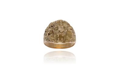 Anello con testa di leone - Asta Speciale - Oro da investimento Anello con testa di leone - Asta Speciale - Oro da investimento