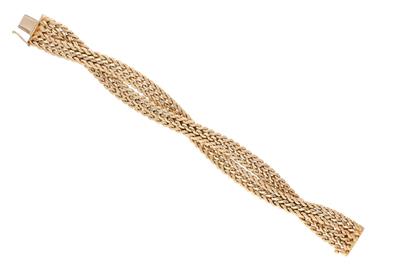 Bracciale con maglie intrecciate due fili - Asta Speciale - Oro da investimento Bracciale con maglie intrecciate due fili - Asta Speciale - Oro da investimento