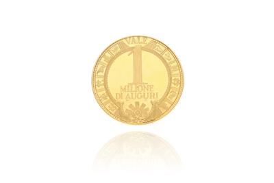 Medaglia 1 milione di auguri - Asta Speciale - Oro da investimento Medaglia 1 milione di auguri - Asta Speciale - Oro da investimento