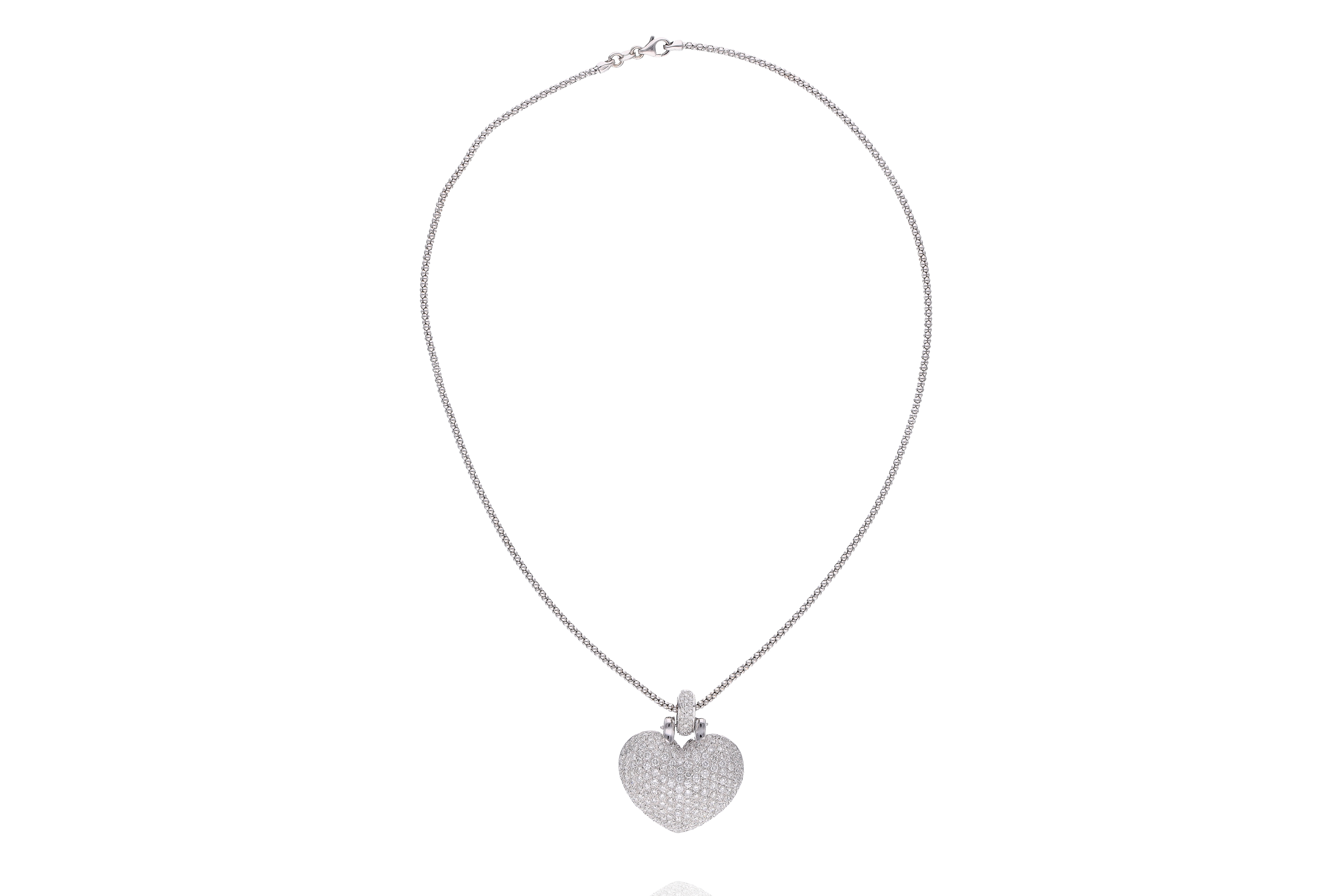 Collana con ciondolo a cuore con diamanti - Speciale di Natale