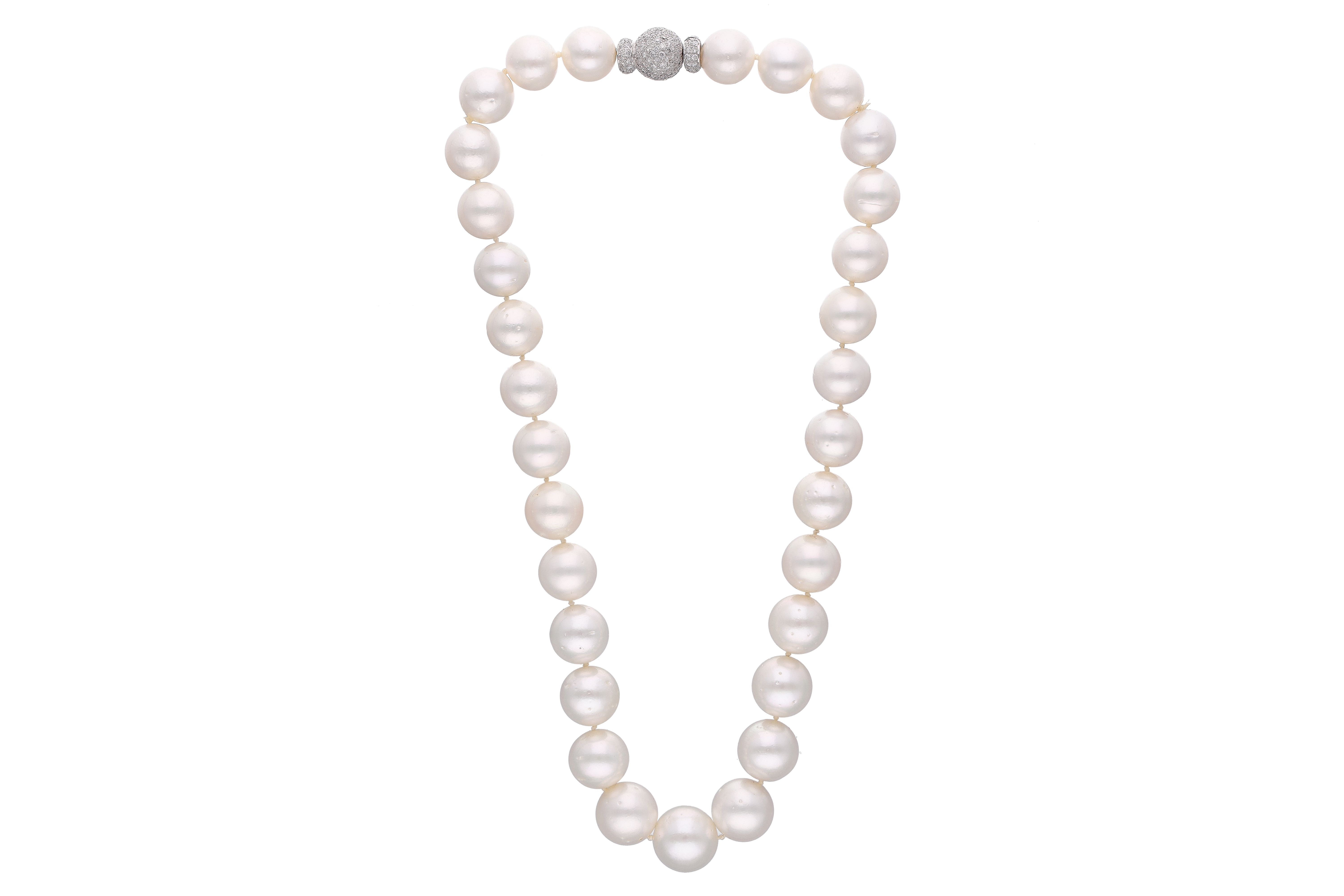 Collana perle Mari del Sud e diamanti - Speciale di Natale