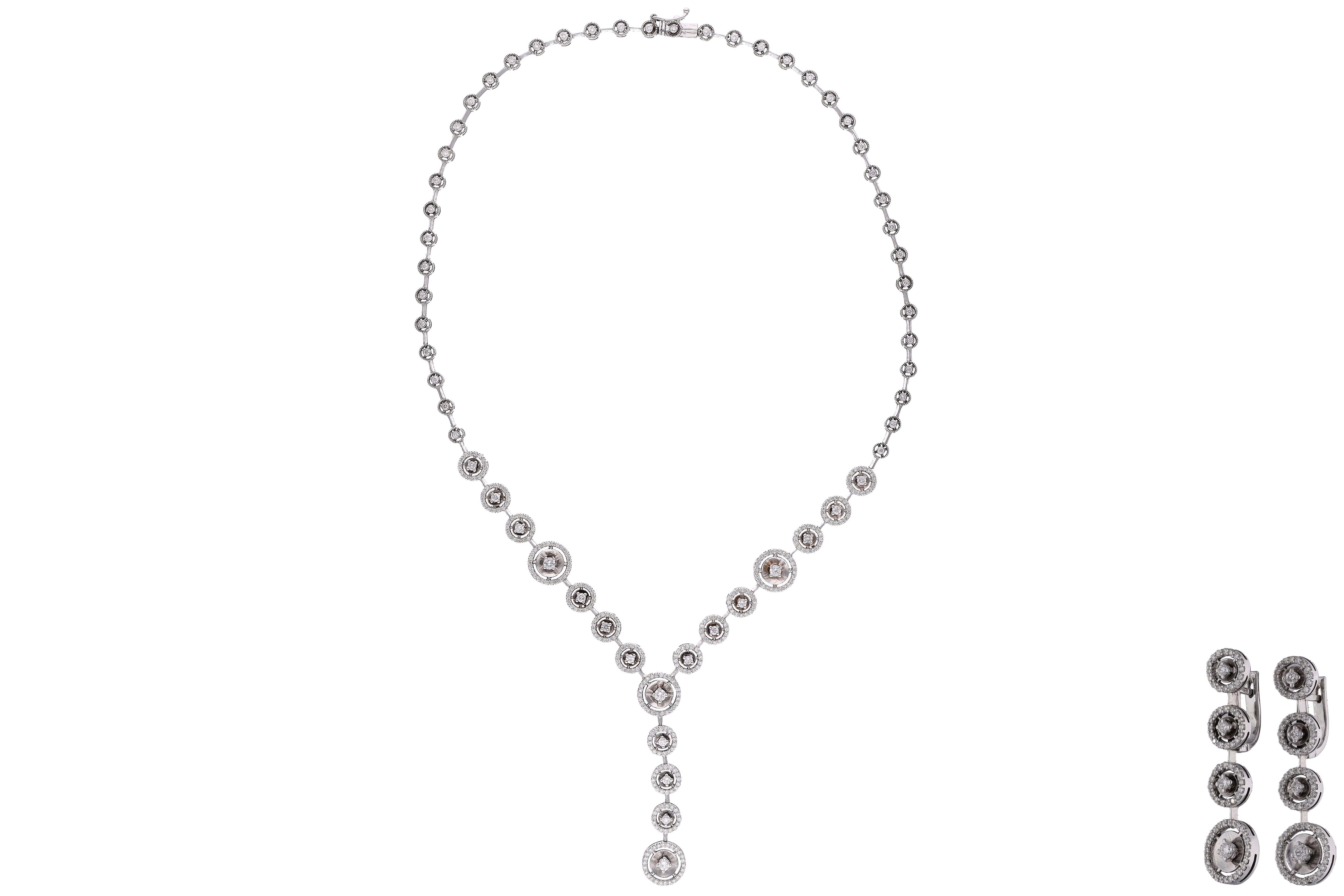 Parure collana e orecchini con diamanti - Speciale di Natale