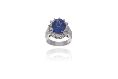 Anello con zaffiro e diamanti - Speciale di Natale