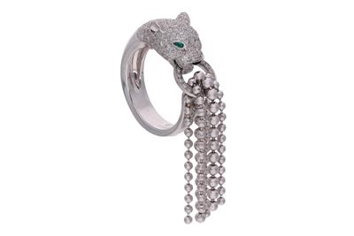 Cartier collezione Panthere, anello con diamanti, smeraldi e onice - Speciale di Natale Cartier collezione Panthere, anello con diamanti, smeraldi e onice - Speciale di Natale