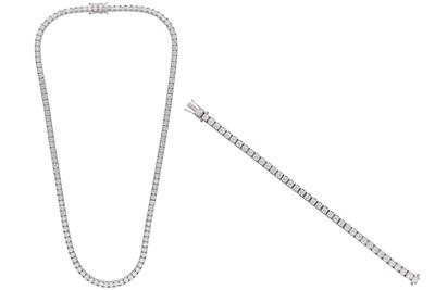 Parure collana e bracciale con diamanti - Speciale di Natale